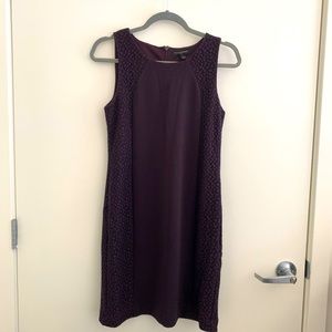 BANANA REPUBLIC sleeveless career dress, eggplant color, size 0